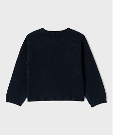 GEMO Gilet à col rond et petits noeuds fille - LuluCastagnette Bleu