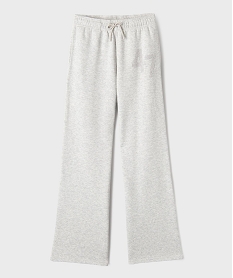 GEMO Pantalon de jogging large avec motifs à petits clous fille Gris