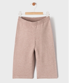 GEMO Pantalon large en maille tricotée bébé fille Brun