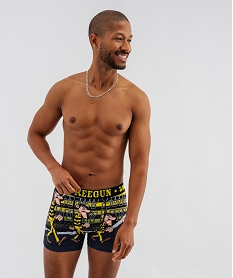 GEMO Boxer en microfibre motif Les Daltons homme - Freegun x Lucky Luke noir standard