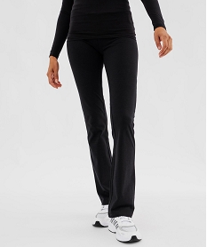 GEMO Pantalon loungewear flare femme noir standard
