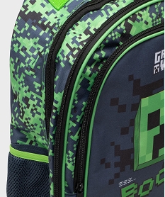 GEMO Sac à dos en toile garçon - Minecraft Bleu