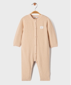 GEMO Combinaison en maille fermeture sur l’avant bébé beige standard
