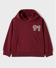 GEMO Sweat à capuche avec doublure chaude garçon Rouge