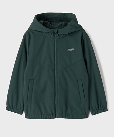 GEMO Blouson à capuche doublé polaire garçon Vert