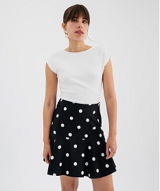 GEMO Body sans manches grand décolleté carré au dos femme blanc standard