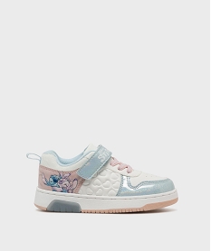 GEMO Baskets à scratch à motif Stitch avec semelle lumineuse fille - Disney Bleu