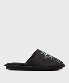 GEMO Chaussons en velours forme mules imprimés garçon Gris
