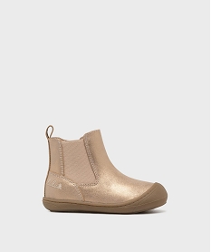 GEMO Boot métallisés façon Chelsea bébé fille - LuluCastagnette Rose