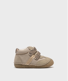 GEMO Chaussures de parc à motifs zébré bébé fille - Alma Beige