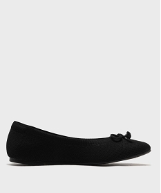 GEMO Ballerines souples en textile avec noeud femme - Valentina Baldano noir standard