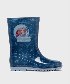 GEMO Bottes de pluie à semelle crantée imprimées fille - La Reine des Neiges Bleu