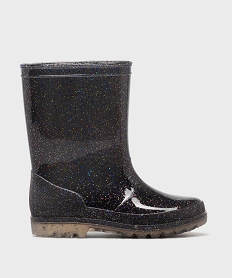 GEMO Bottes de pluie pailletées fille - Lovely Wings Noir