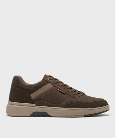 GEMO Baskets basses multimatières homme - Urban Steps marron standard
