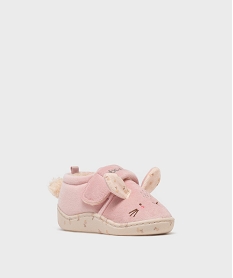 GEMO Chaussons forme lapin avec doublure chaude bébé fille - Absorba Rose