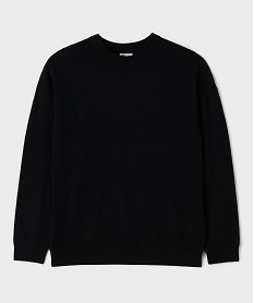 GEMO Pull à col rond en viscose garçon noir standard