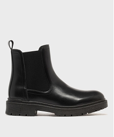 GEMO Boots Chelsea à semelle crantée femme - 5 Miles noir standard