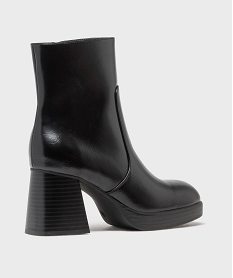boots a talon a bout carre et semelle plateforme femme - follow me noir standardM002301_4