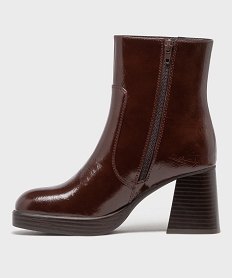 boots a talon a bout carre et semelle plateforme femme - follow me marron standardM005301_3