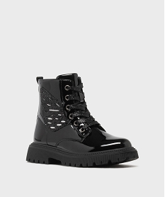 boots rangers vernies a details pailletes fille noir vifM018401_2