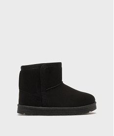 GEMO Boots fourrées à scratch fille noir standard