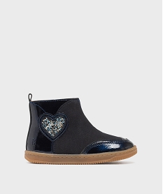 GEMO Boots montantes zippées fille - Berlingot by Pom dApi Bleu