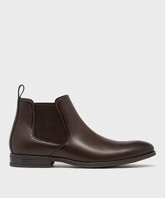 GEMO Chelsea boots homme - Mario Baldano marron fonce