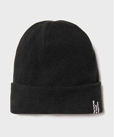 GEMO Bonnet polaire à revers garçon noir standard