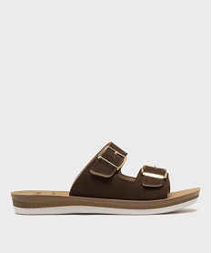 GEMO Mules confort souples et légères femme - gflex marron standard