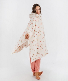 GEMO Poncho dintérieur polaire femme blanc chine