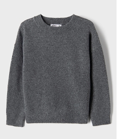 GEMO Pull à col rond fille Gris