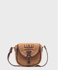 GEMO Sac besace en maille bouclette avec bandoulière fine fille - LuluCastagnette Brun