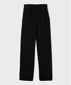 GEMO Pantalon large en maille douce et souple fille noir standard