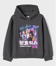 GEMO Sweat à capuche fille - KPOP DEMON HUNTERS Gris