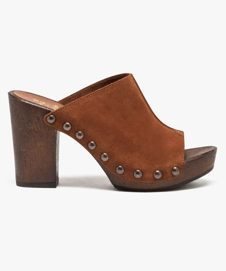 Mules à talons blanc - 918241905A09 | Pimkie