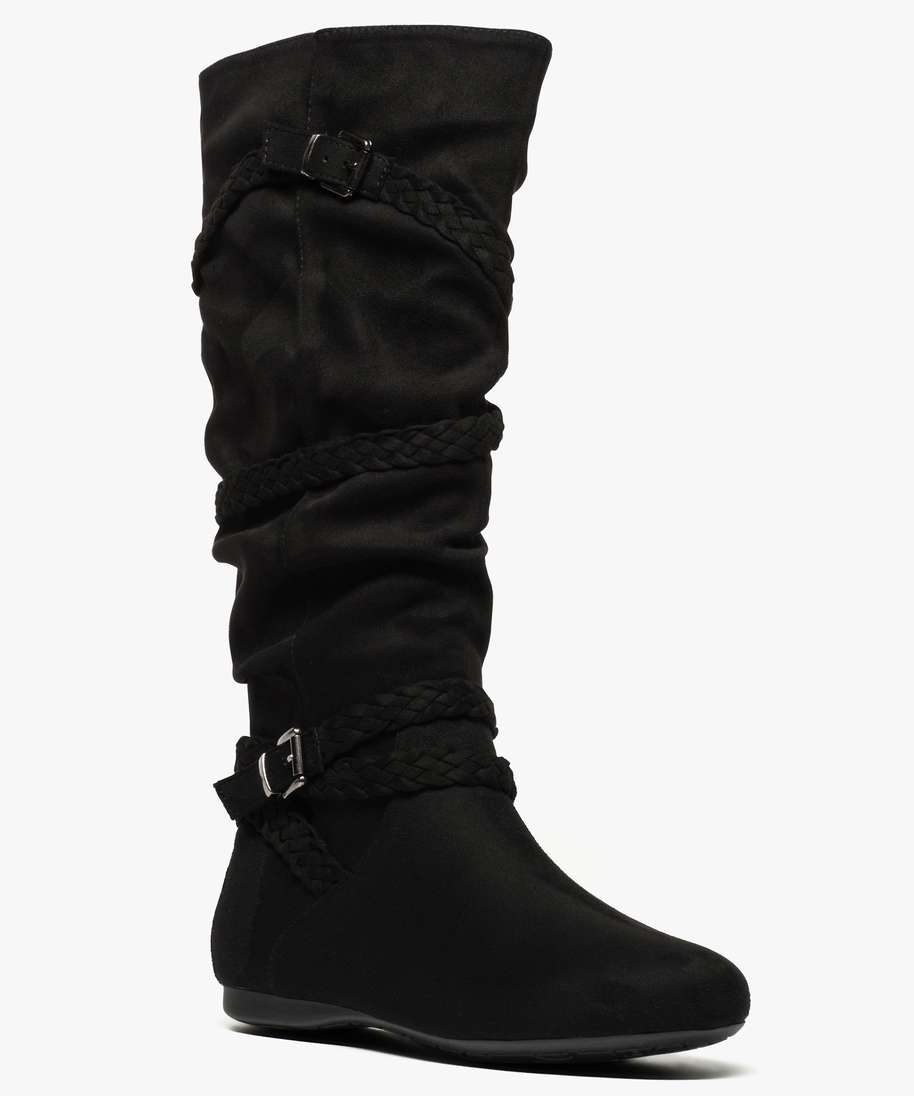 Botte plate noire deals