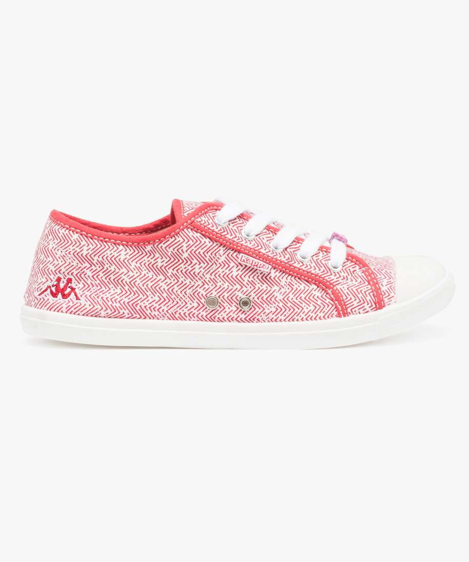 Gemo chaussures tennis en toile- kappa rouge femme | GÉMO