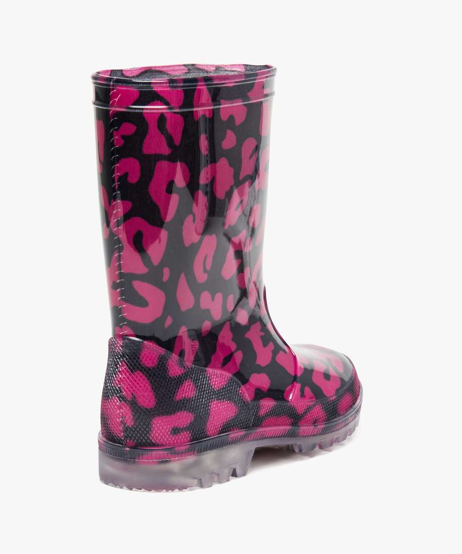 Bottes De Pluie Motif Léopard Taille 36 - Caoutchouc, Multicolore, Neuves Sans Emballage