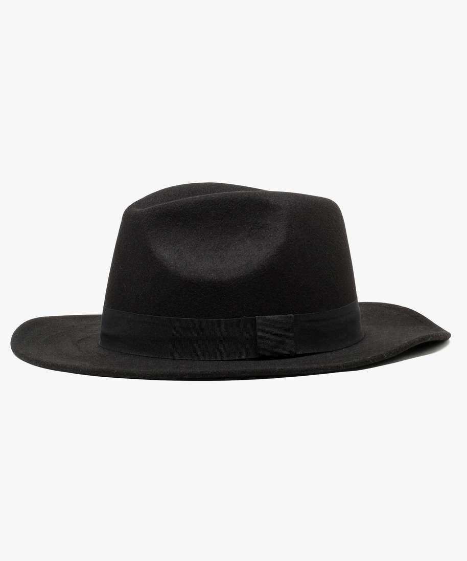 chapeau borsalino a large bord noir