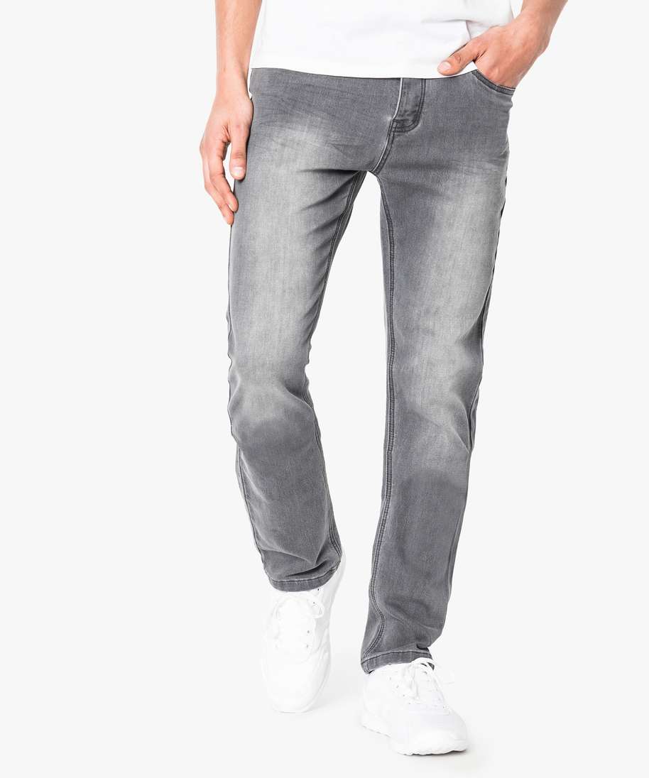 Jean gris regular homme sale