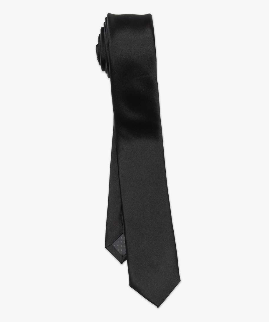 cravate unie pour homme noir