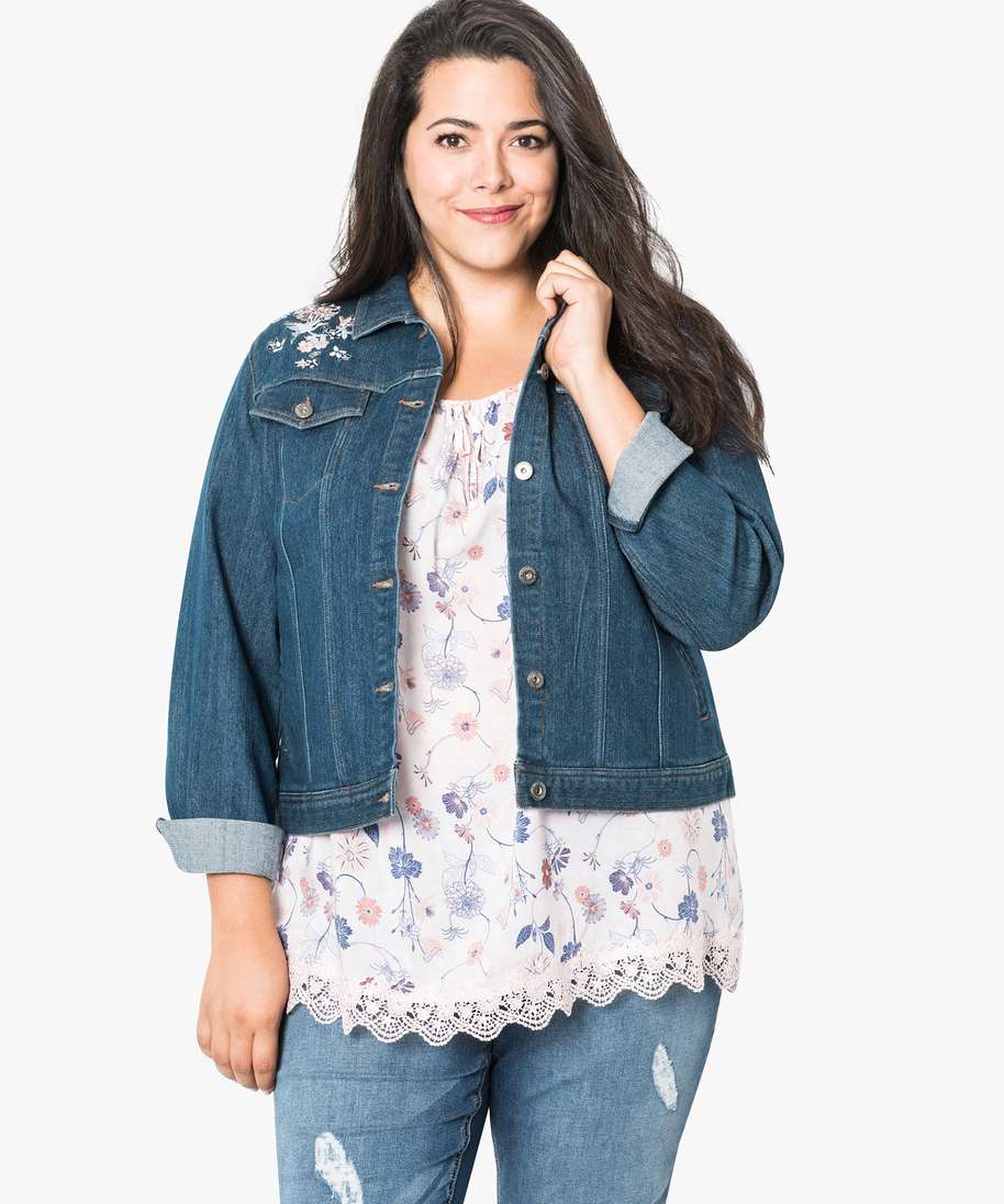 Gemo veste en jean femme sale