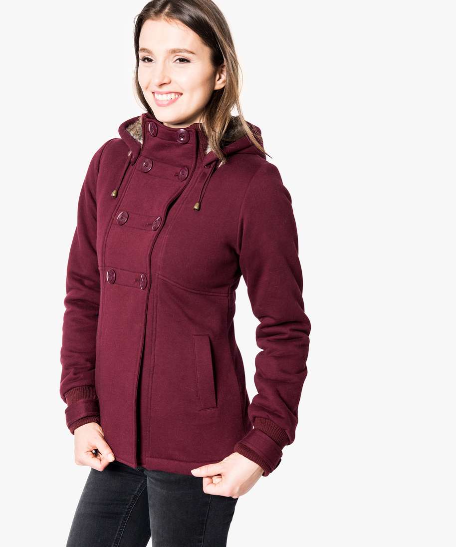 Veste matiere online sweat femme