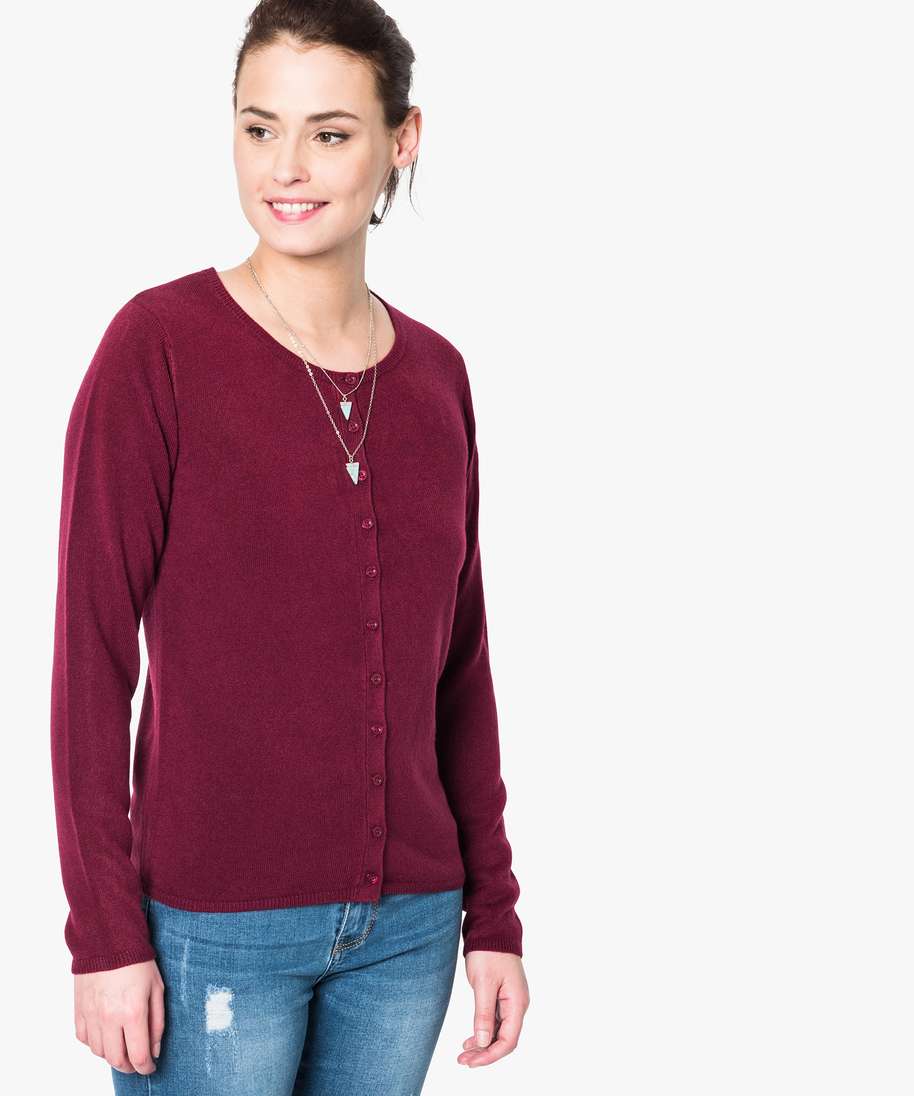 Gilet femme col rond 2025
