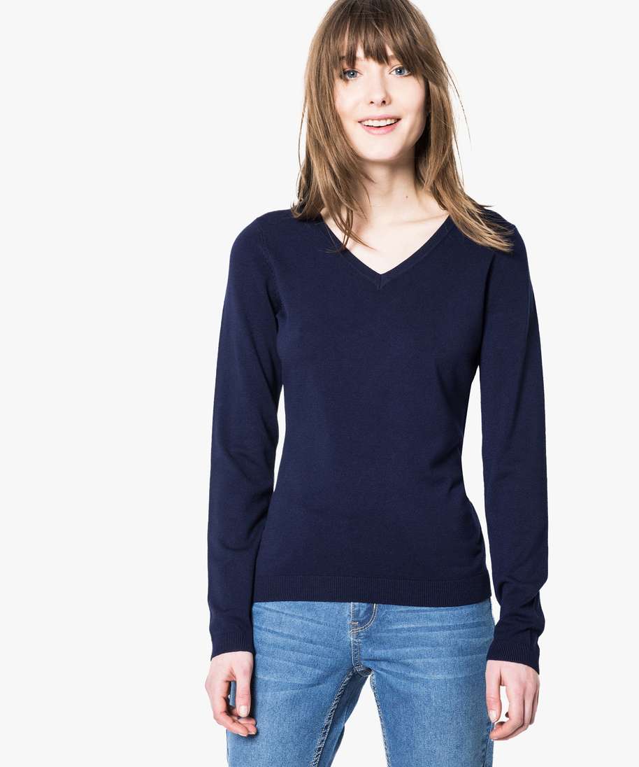 Pull fin manche longue deals