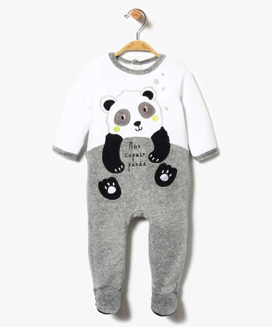 Pyjama en velours bébé garçon