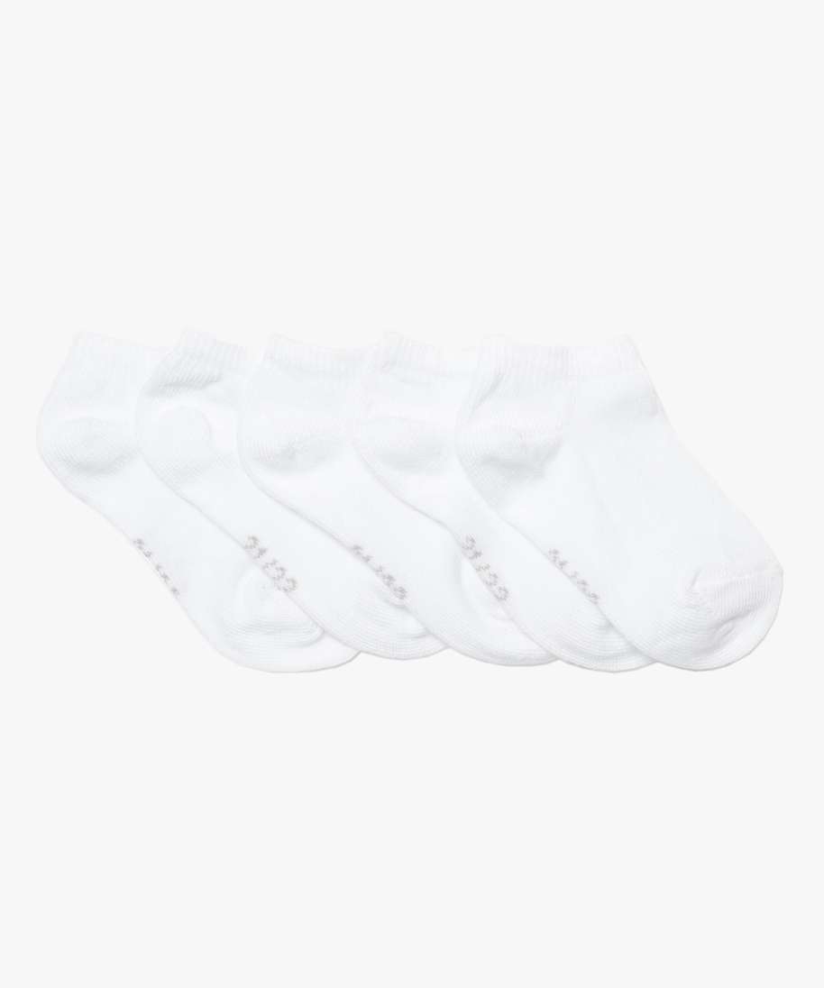 chaussettes bebe fille courtes (lot de 5) blanc chaussettes