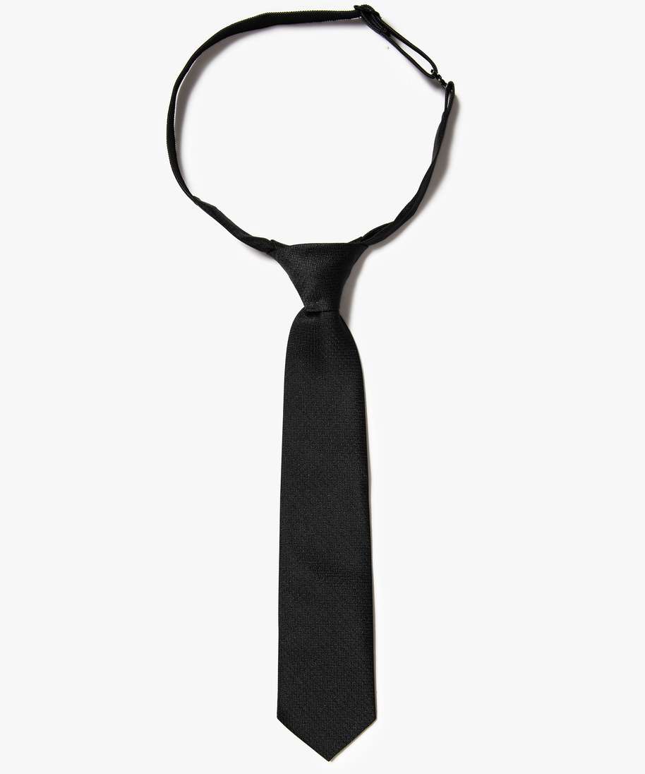 cravate garcon avec tour de cou elastique noir