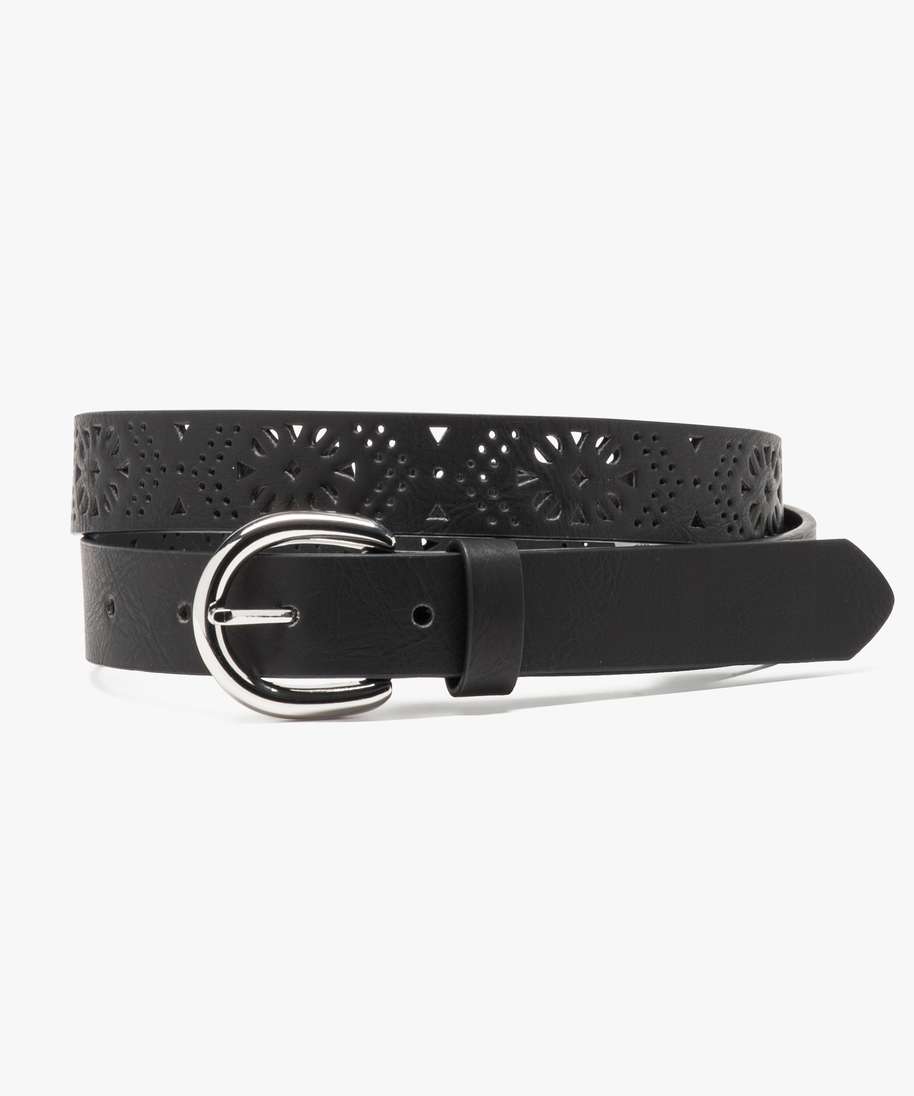 ceinture fille unie a motifs ajoures noir sacs bandouliere fille