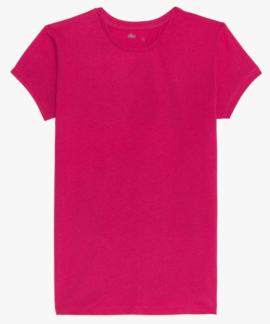 Tee shirt fille uni top
